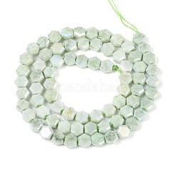 Anti-Tarnish Electroplate Glass Beads Strands&nbsp;GLAA-T028-6mm-02C