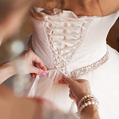 1 Set Women's Wedding Dress Zipper Replacement&nbsp;DIY-BC0006-14