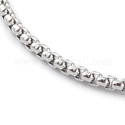 304 Stainless Steel Box Chain Bracelets&nbsp;BJEW-JB06194-01