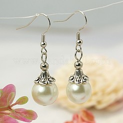 Trendy Tibetan Style Ball Dangle Earrings&nbsp;EJEW-JE00474