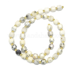 Natural White African Opal Beads Strand&nbsp;G-I376-D44-01