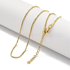 Ion Plating(IP) 304 Stainless Steel Snake Chain Necklaces&nbsp;NJEW-R266-05G
