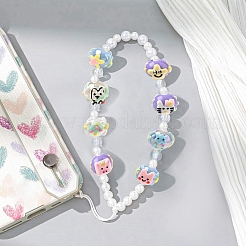 10Pcs 10 Styles Hand Painted Cartoon Opaque Acrylic with Enamel Beads&nbsp;MACR-YW0003-30