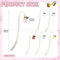 6Pcs Alloy Bookmarks&nbsp;AJEW-FS00003
