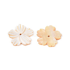 Natural Yellow Shell Carved Pendants&nbsp;BSHE-T014-11