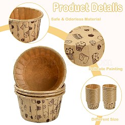 100Pcs 2 Styles Paper Baking Cups&nbsp;BAKE-CJ0001-01
