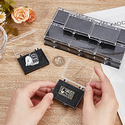 Plastic Badge Storage Gift Box&nbsp;CON-WH0099-05