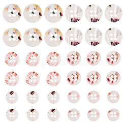 45Pcs 3 Style 4-Holes Shell Buttons&nbsp;BUTT-TA0001-27