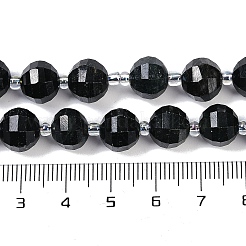 Natural Blck Jade Beads Strands&nbsp;G-G182-B25-04
