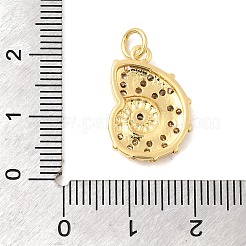 Brass Micro Pave Cubic Zirconia Pendants&nbsp;KK-A266-49C-G