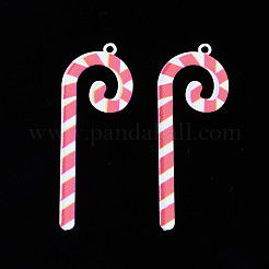 Spray Painted Brass Pendants&nbsp;KK-Q281-007A