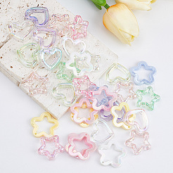 45Pcs 3 Styles Transparent Acrylic Pendants&nbsp;OACR-PA0002-16