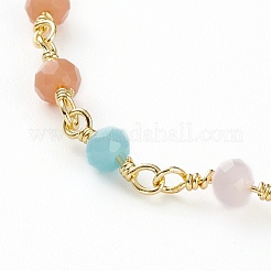Faceted Glass Beaded Bracelets&nbsp;BJEW-JB05853