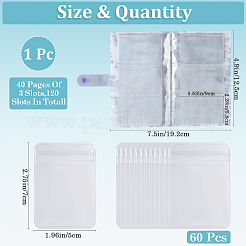 1Pc Transparent PP Plastic Photocard Storage Albums&nbsp;AJEW-CN0003-03C