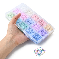 2250Pcs 15 Colors 6/0 Glass Seed Beads&nbsp;SEED-YW0002-09