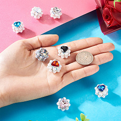 8Pcs 8 Colors Rhinestone Clay Pave Beads&nbsp;FIND-TA0006-52