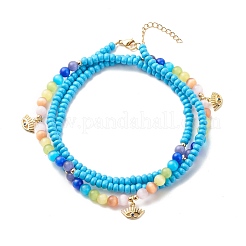 Glass Seed & Cat Eye Waist Beads&nbsp;NJEW-C00030-05