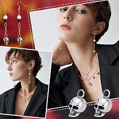 8Pcs 304 Stainless Steel Pendants&nbsp;STAS-UN0037-53