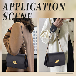 3Pcs 3 Style Plastic Imitation Pearl Beaded/PU Leather Bag Straps&nbsp;DIY-WR0003-16