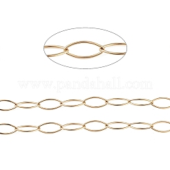 304 Stainless Steel Horse Eye Link Chains&nbsp;CHS-C006-17G