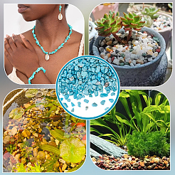 1 Pound Synthetic Turquoise Bead Decorations&nbsp;DJEW-FG0001-39