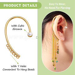 DIY Climber Wrap Around Earring Making Finding Kit&nbsp;KK-TA0001-16