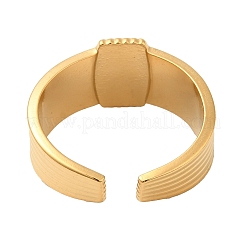 304 Stainless Steel Open Cuff Rings for Women&nbsp;STAS-D085-27G