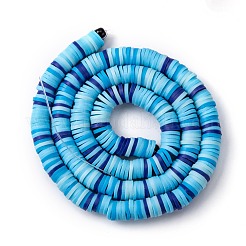 Handmade Polymer Clay Beads Strands&nbsp;CLAY-R089-6mm-T02B-31