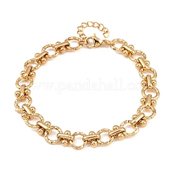 304 Stainless Steel Link Chain Bracelets for Women&nbsp;BJEW-H207-01C-G