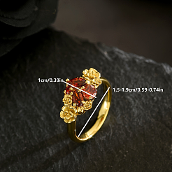 Brass Pave Cubic Zirconia Finger Rings for Women&nbsp;VD2246-2