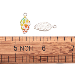 Alloy Enamel Pendants&nbsp;PALLOY-TAC0009-25P-A