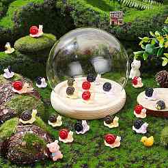 30Pcs 3 Colors Resin Mini Snail Display Decorations&nbsp;AJEW-CP0005-46