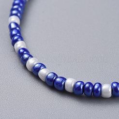 Adjustable Nylon Thread Braided Beads Bracelets&nbsp;X-BJEW-JB04522-07