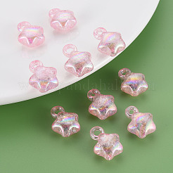 Transparent Crackle Acrylic Pendants&nbsp;LS-MACR-S373-63-L05