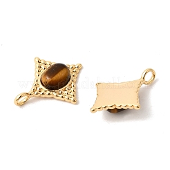 Natural Tiger Eye Pendants&nbsp;KK-Z149-14G-02