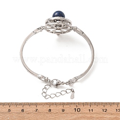 Rotating Sun Natural Lapis Lazuli Link Bracelets&nbsp;GG-CBA0251-11P-12