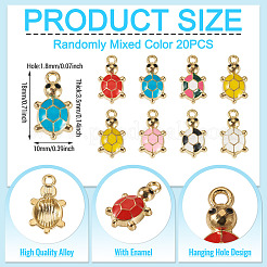 20Pcs Alloy Enamel Pendants&nbsp;ENAM-TA0003-57
