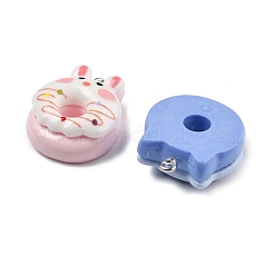 Cute Animal Theme Opaque Resin Pendants&nbsp;RESI-S020-01P