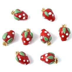 8Pcs Handmade Lampwork Pendants&nbsp;LAMP-FS0001-52B
