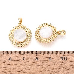 Natural White Shell Pendants&nbsp;KK-N287-03G
