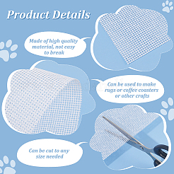 10CT Polyester Cotton Cross Stitch Fabric&nbsp;DIY-WH0588-33A