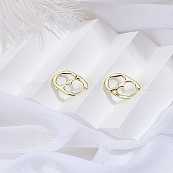 1 Pair Alloy Hoop Earrings&nbsp;EJEW-LP0013-04G