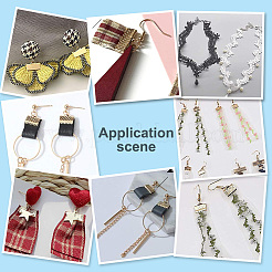 80Pcs 2 Colors 304 Stainless Steel Ribbon Crimp Ends&nbsp;STAS-UN0056-56