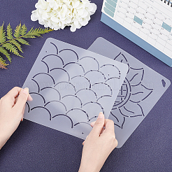2Sheets 2 Styles Plastic Drawing Painting Stencils Templates&nbsp;DIY-CA0001-87