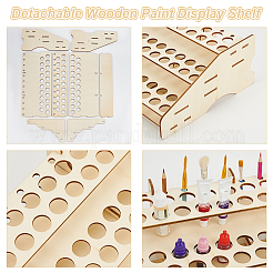 Detachable Wooden Paint Display Shelf&nbsp;AJEW-WH0518-74