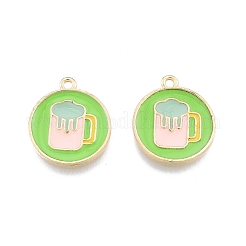 Alloy Enamel Pendants&nbsp;FIND-A017-46LG
