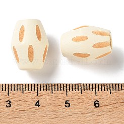 Schima Wood Carved European Beads&nbsp;WD-CBACBB7-01C