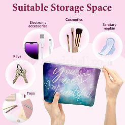 10Pcs 10 Styles Polyester Canvas Cosmetic Bags&nbsp;ABAG-TN0001-01