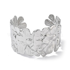 304 Stainless Steel Cuff Bangles for Women&nbsp;BJEW-Z078-17P