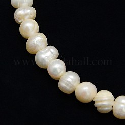 Natural Cultured Freshwater Pearl Beads Strands&nbsp;LS-PEAR-L001-C-14